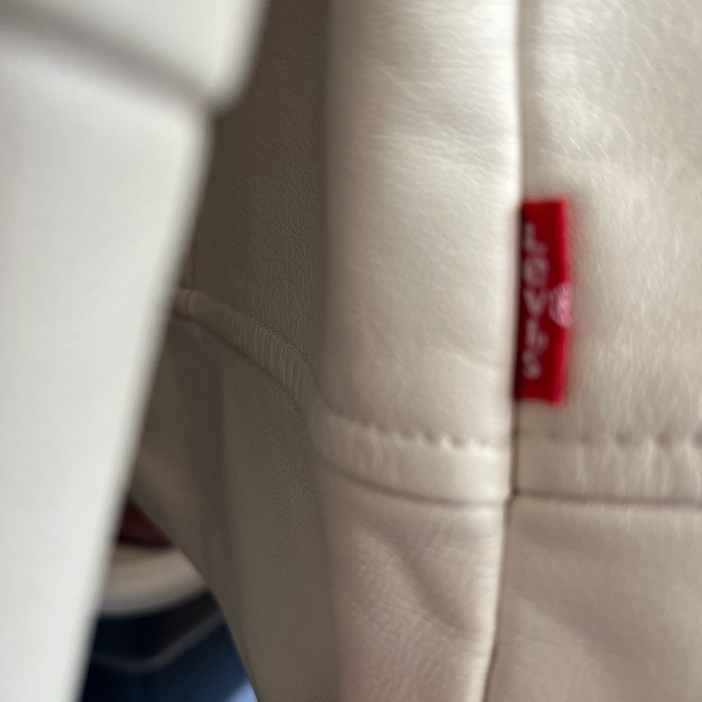 PU Cream Levi Jacket - Picture 6 of 12